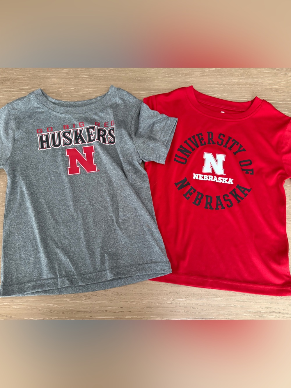 Nebraska Huskers Grey & Red T-Shirt Duo